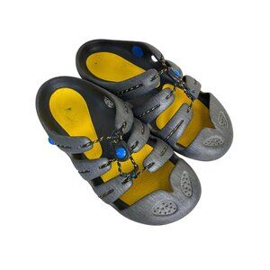 Mion Keen Ebb Tide Mens Amphibious Slide Sandals Size 10 Gray Yellow Outdoor